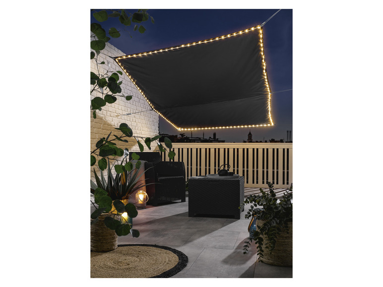 Aller en mode plein écran : LIVARNO home Voile d'ombrage avec éclairage LED, 300 x 200 cm - Image 2