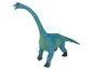 Un jouet de dinosaure en plastique bleu.