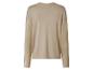 Pull en maille beige pour femme, vue de dos