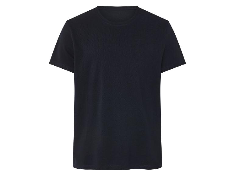 T-shirt homme bleu marine col rond.