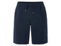 Un short bleu marine avec un cordon de serrage.