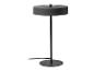 Lampe de table noire avec base et abat-jour ronds