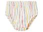 Culotte bébé blanche à rayures verticales colorées
