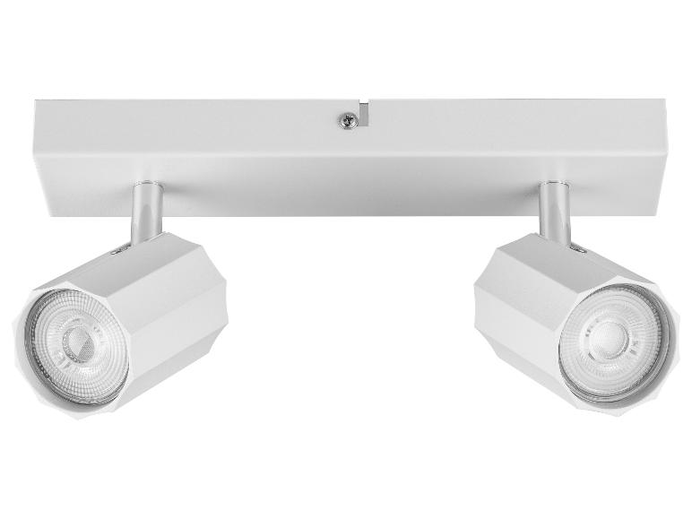 Spot double encastré, design moderne.