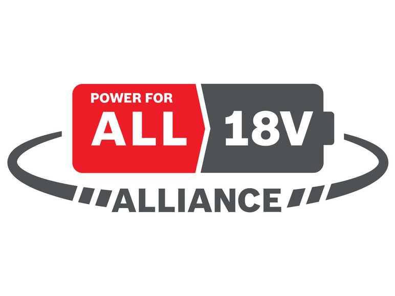 Batterie 18 V pour différents outils du système 'Power for ALL'.