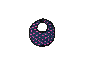 Bavoir pour poupées avec cœurs roses du kit poussette BAYER DESIGN.