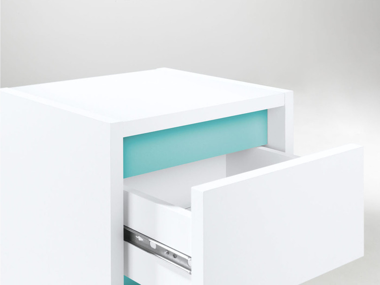Aller en mode plein écran : LIVARNO home Armoire latérale de salle de bains Oslo, 32 x 99 x 30 cm, blanche - Image 9