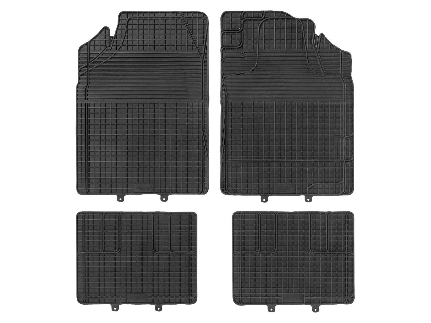 ULTIMATE SPEED® Lot de 4 tapis de voiture universels, avec picots antidérapants