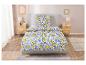 Parure de lit et taies d'oreiller, motif citron italien.