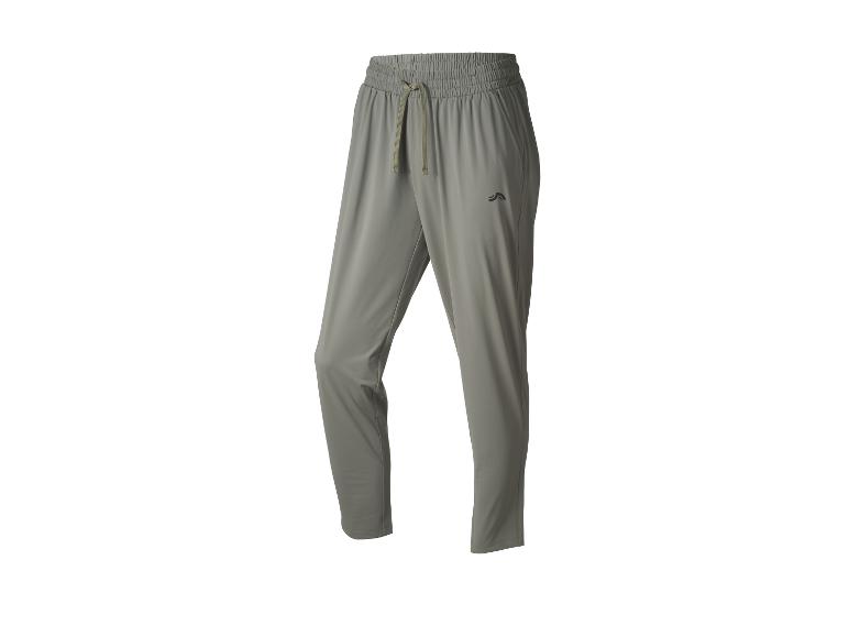 Pantalon de sport gris avec taille élastique et cordon de serrage