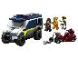 LEGO City Gefangenentransporter avec fourgon de police, moto et trois figurines.