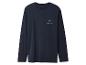 T-shirt Pierre Cardin bleu marine à manches longues pour homme.