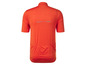 Un maillot de cyclisme orange à manches courtes.