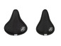 Deux housses de selle Kenny Memory Foam noires.