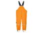 Salopette de pluie orange pour enfant.