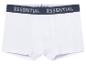 Boxers blancs Essential : coupe classique, ceinture contrastante.