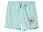 Shorts bleu clair pour fille avec volants et imprimé cœur Pat' Patrouille