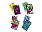 Cartes de jeu colorées avec des chiffres et des symboles, dont un 6 violet, un 4 vert et un +2.