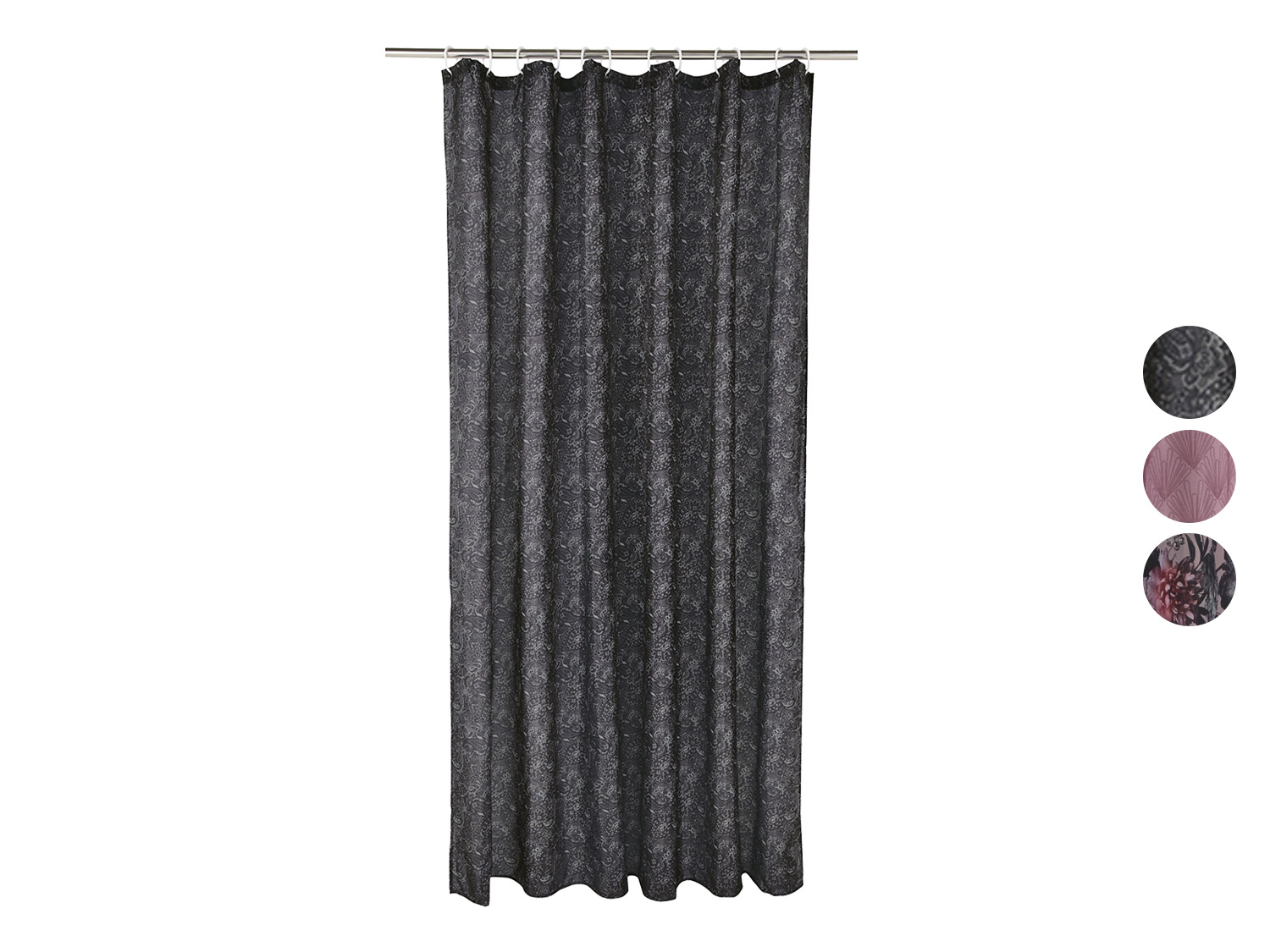 LIVARNO® Rideau de douche, 180 x 200 cm