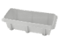 Bac de rangement rectangulaire en plastique blanc
