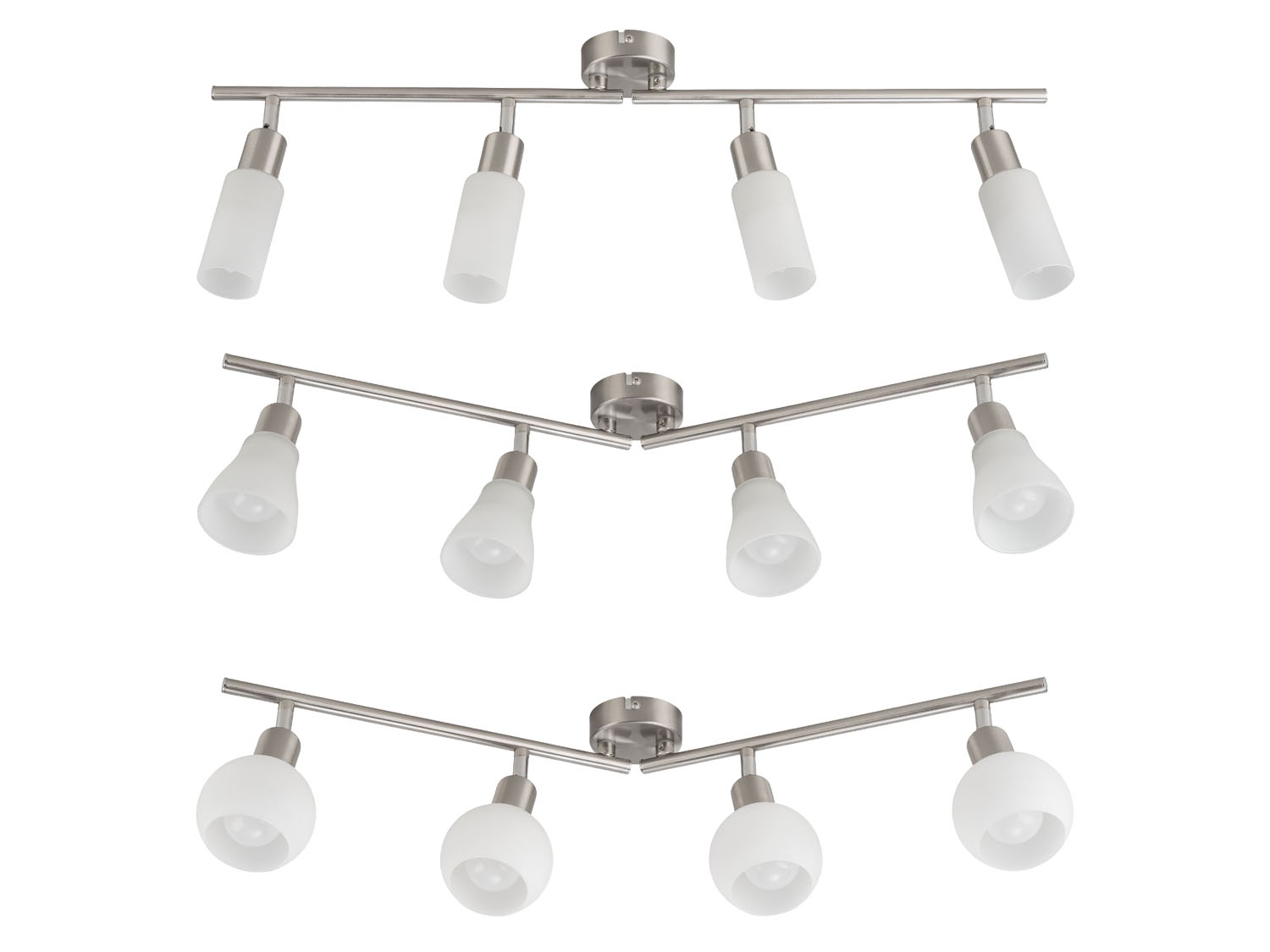 LIVARNO home Plafonnier à LED à 4 spots, 4,9 W