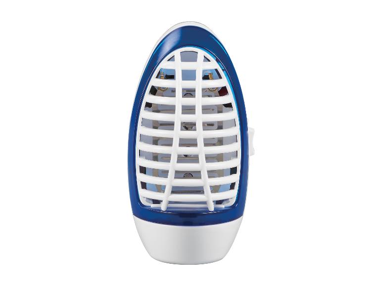 Tueur électrique de moustiques et d'insectes avec boîtier bleu et blanc