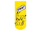Chaussettes jaunes Pikachu : motif Pokémon et bulle Pika !