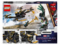 Ensemble LEGO Spider-Man No Way Home avec des drones et une figurine de Mysterio.