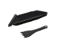 Poêlon à raclette noir avec spatule assortie