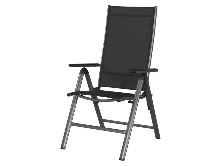 Aller en mode plein écran : LIVARNO home Lot de 2 fauteuils à dossier haut Houston, argent/gris - Image 4