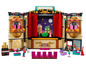 Théâtre LEGO Friends avec scène, coulisses et minifigurines.