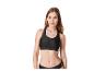 Soutien-gorge et bas de maillot de bain noirs.
