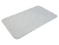 Tapis de bain gris doux.