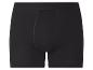 Caleçon noir pour homme avec ceinture élastique et coutures avant.