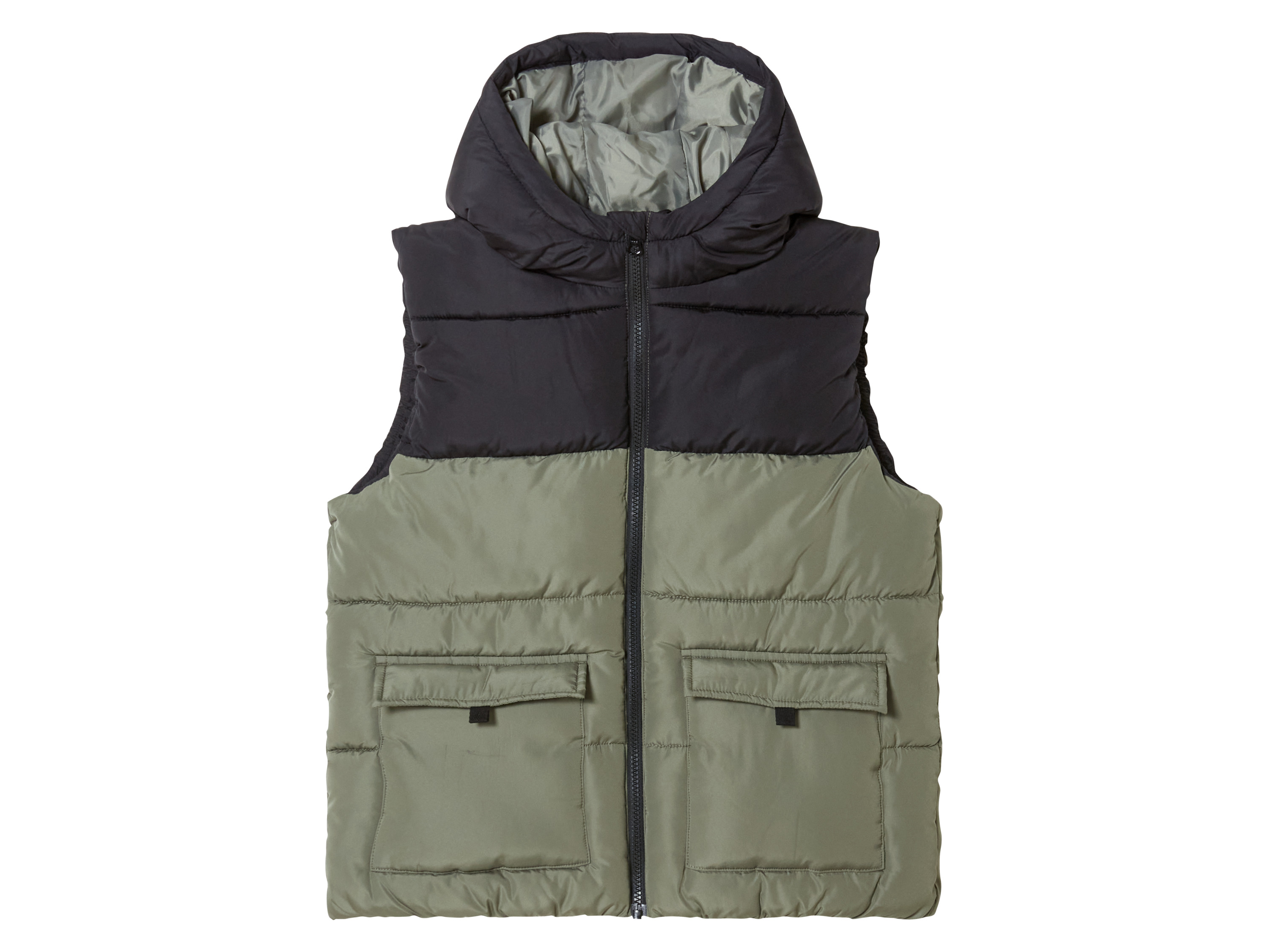 pepperts!® Doudoune légère sans manches garçon (146, noir/vert)