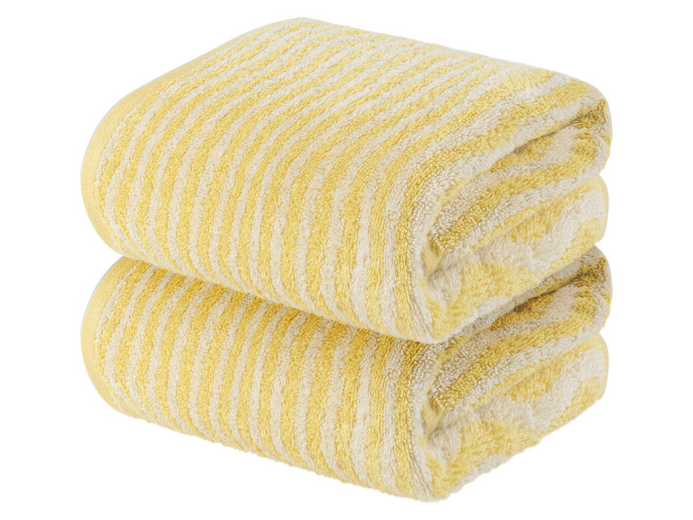 Aller en mode plein écran : LIVARNO home Lot de 2 serviettes de toilette en éponge, 50 x 100 cm - Image 8