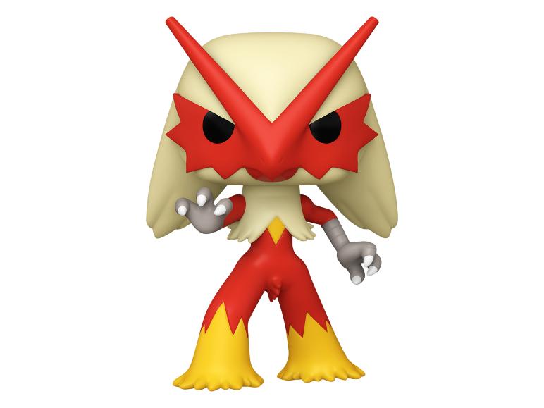 Figurine de collection d'un personnage de jeu vidéo avec corps rouge et pieds jaunes