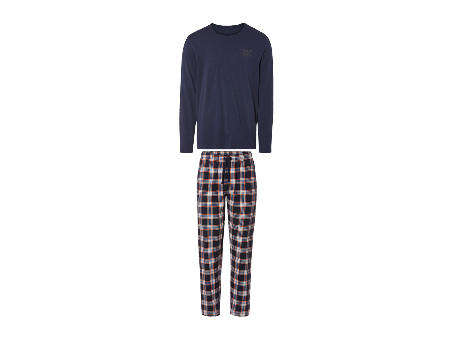 LIVERGY® Pyjama homme (XXL, bleu foncé/à carreaux)