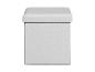Boîte de rangement pliable gris clair avec couvercle