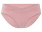 Une culotte rose avec une taille croisée.