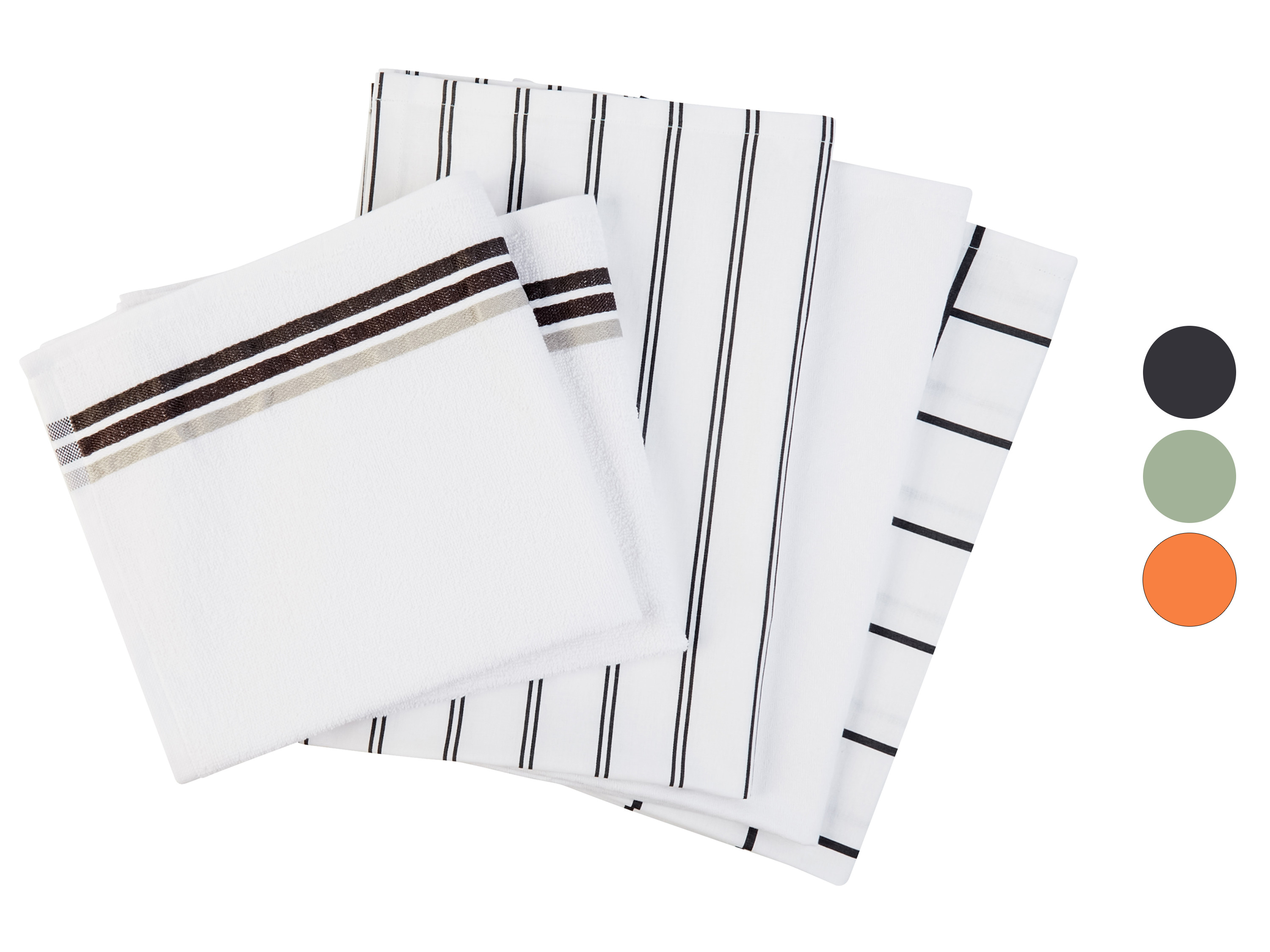 LIVARNO home Set de 5 torchons de cuisine