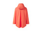 Un imperméable orange avec une capuche.