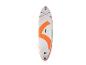 Planche de paddle gonflable Crivit, orange et blanche.