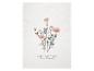 Torchons de cuisine blancs avec un bouquet de fleurs aquarelle et le texte 'Easter & Spring Flower Bouquet'