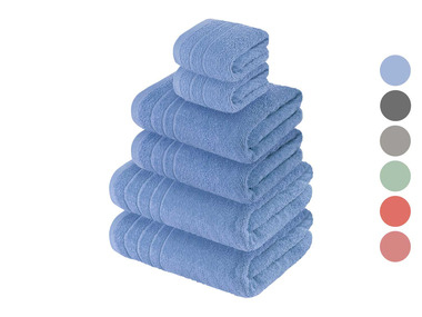 LIVARNO home Set de 6 serviettes éponge