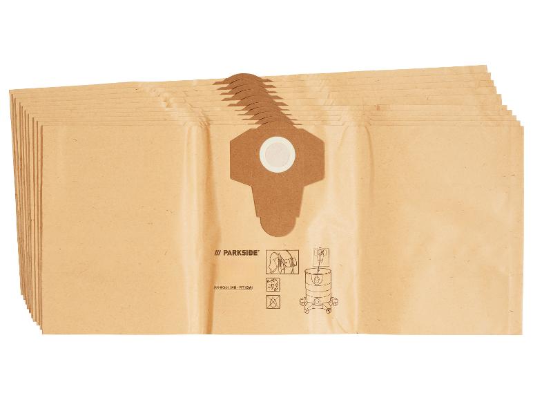 Dix sacs pour aspirateur Parkside.