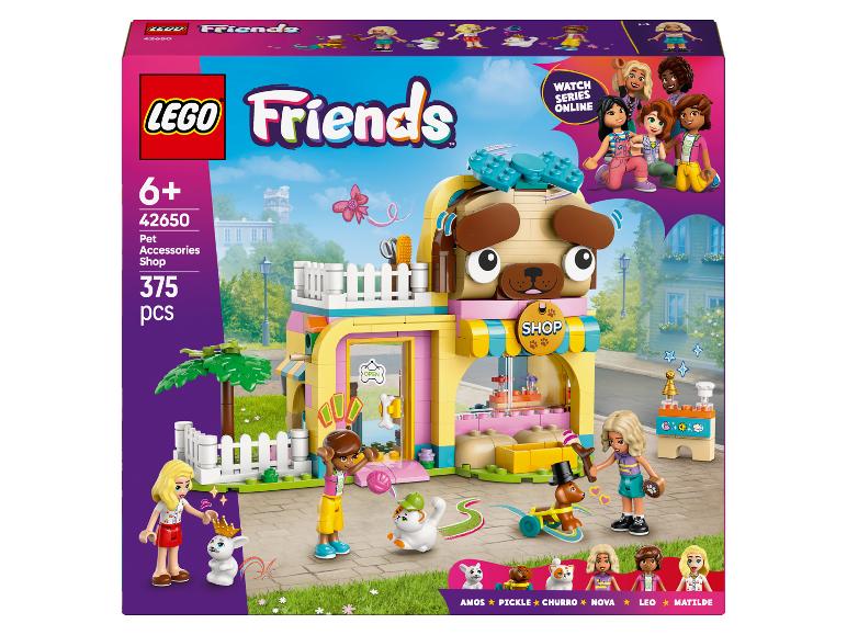 Ensemble LEGO Friends Boutique d'Accessoires pour Animaux de Compagnie avec minifigurines et animaux