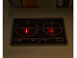 Plaque de cuisson jouet avec deux zones lumineuses