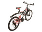 Un VTT Zündapp noir avec des accents rouges.