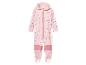 Combinaison de pluie rose à pois pour fille.